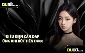 Điều kiện cần đáp ứng khi rút tiền Du88